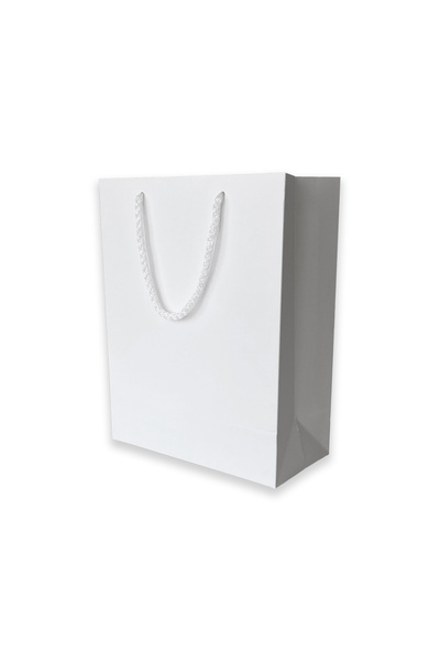 ABB Matbaa 50 Adet Beyaz Karton İpli Çanta (20.5x25.5x10)