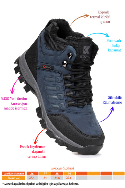 Kiko Kids Чоловічі дитячі черевики Refka Bağcıklı з термопідошвою
