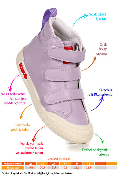 Kiko Kids Παπούτσια για κορίτσια Garf Daily Velcro