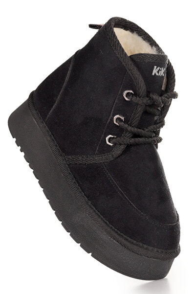 Kiko Kids Buck Nubuk Bağcıklı Kız Çocuk Bot Ayakkabı