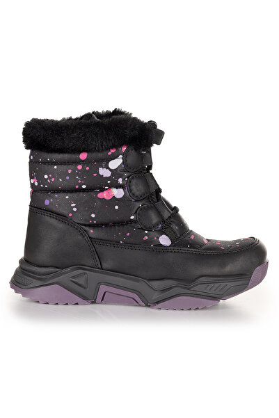 Kiko Kids Κοριτσίστικες μπότες χιονιού με κορδόνια από μπαμπού