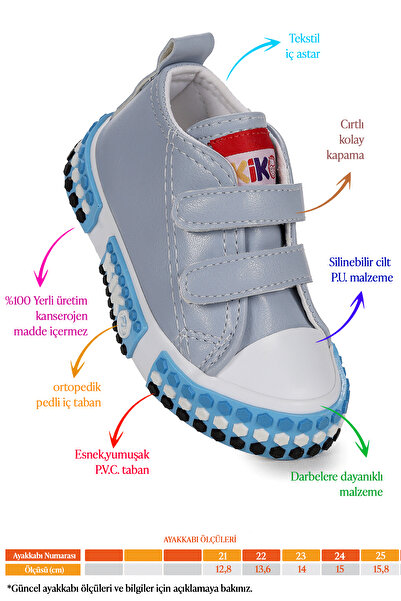 Kiko Kids Kach Velcro Baby Boy Casual Sneakers