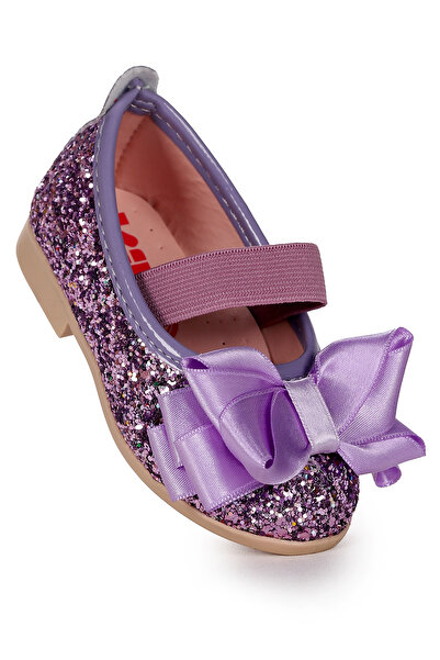 Kiko Kids Panı Broken Glass Bow Elastic Baby Girl Ballerina Shoes