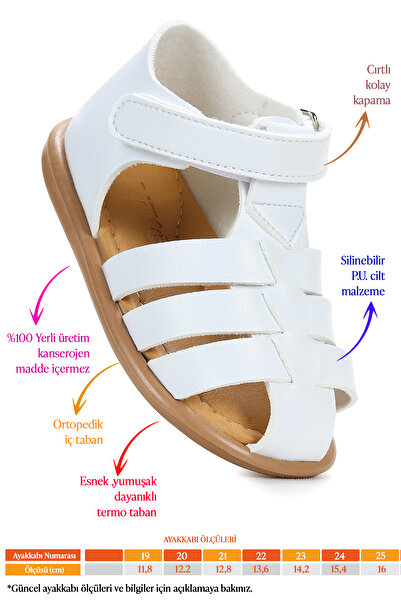 Kiko Kids Lonpe First Step Velcro Baby Boy Sandals