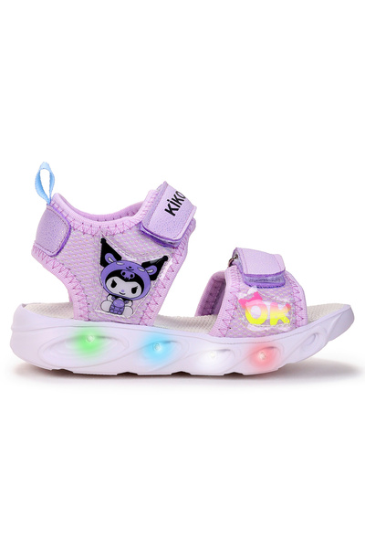 Kiko Kids Kuruza Daily Lighted Velcro Girls Sandals Shoes