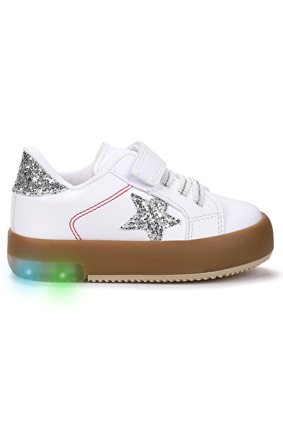 Kiko Kids Rena Günlük Cırtlı Işıklı Kız Bebek Spor Ayakkabı