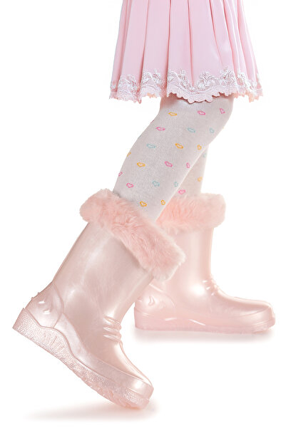 Kiko Kids Manas Pearlescent Αδιάβροχα Κοριτσίστικα Μποτάκια Βροχής