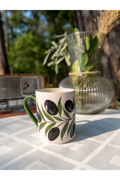 shop Handmade Ceramic Mug Olive Branch