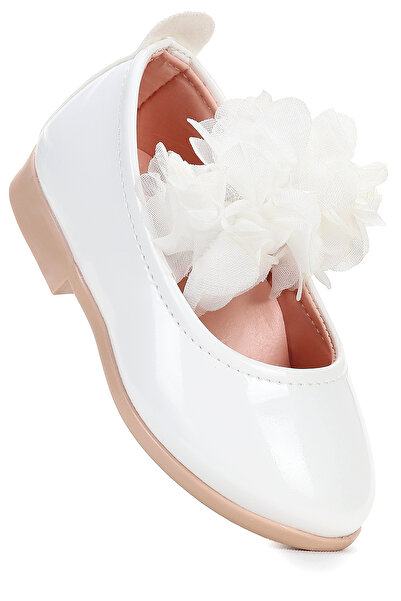 Kiko Kids Flovers Skin Patent Leather Baby Girl Ballerina Shoes