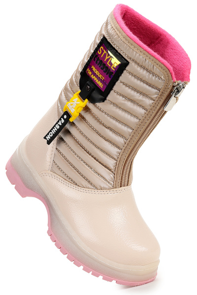 Kiko Kids Mesan Çatlak Fermuarlı Günlük Kız Çocuk Bot Ayakkabı