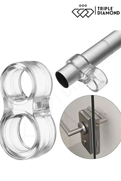 Genel Markalar Şeffaf Silikon Plastik Kapı Kolu Tutucu Tutacağı Durdurucu Pencere Tamponu Stoperi (5 Adet)