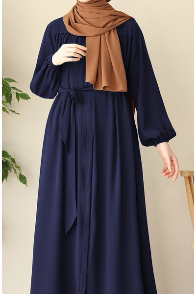 suhneva Темно-синій халат Esma Robed Abaya