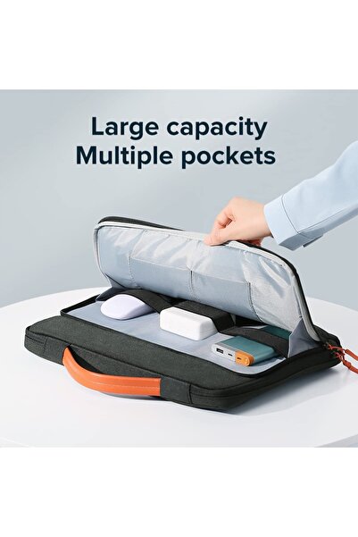 Timebox Geantă portabilă pentru laptop, 13'', 14'', 15'', 16'' inch, pentru notebook, ultrabook, impermeabilă, compatibilă cu Wi-Fi