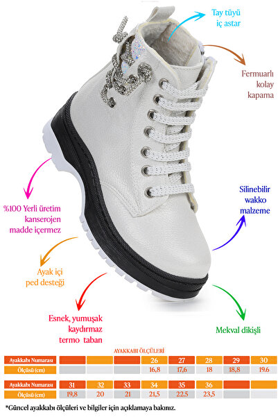 Kiko Kids Termo Taban Kız Çocuk Bot 621 Vakko Taşlı