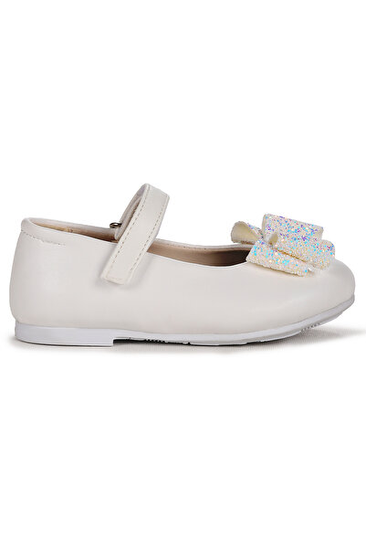 Kiko Kids Παπούτσια μπαλαρίνας για κορίτσια με φιόγκο με Velcro Babe Skin