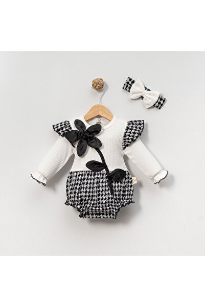 Ozz Baby Baby Girl 3-6-9-12 Months Snow White Rose Romper