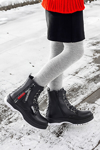 Kiko Kids Fashion Cilt Fermuarlı Termo Taban Kız Çocuk Bot