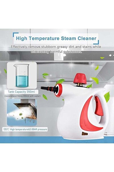fulina Handheld Steam Cleaner, Multipurpose Portable Pressurized Steamer with11 PCS Accessories, Steam Clea
