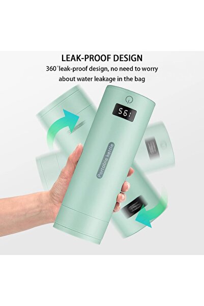 fulina Travel Electric Tea Kettle,Portable Small Mini Coffee Kettle with 4 Variable Presets, Personal Hot W