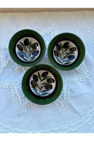 shop Handmade Set of 3 13 cm Ceramic Snack Bowls, Sauce Bowls and Jam Bowls