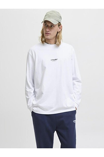 Jack & Jones Jack Jones Soho Bisiklet Yaka Relax Fit Erkek Sweat 12278788