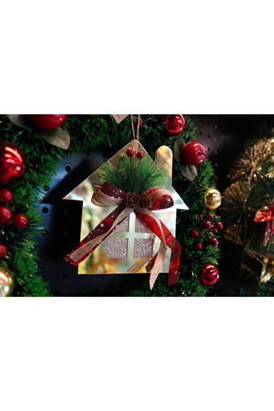 Flippy Χριστουγεννιάτικο Στολίδι, Flippy, Σπιτάκι, Χρυσό, Λαμπερό, 16*17CM, Ακρυλικό, Εσωτερικού/Εξωτερικού Χώρου