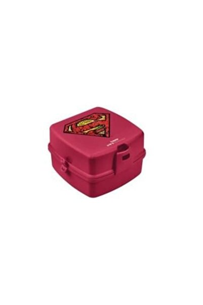 Tuffex Kids' sandwich box, Superman, red plastic, 15 x 14 x 9 cm, 509-51