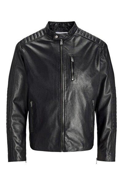 Jack & Jones Jack Jones Liam Lamb Leather Genuine Leather Men's Jacket 12269629