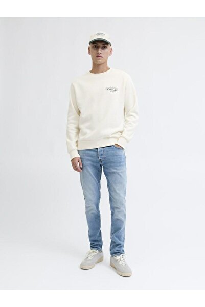 Jack & Jones Jjmakoto Світшот з круглим вирізом Чоловічий Jack&Jones Світшот з логотипом на грудях