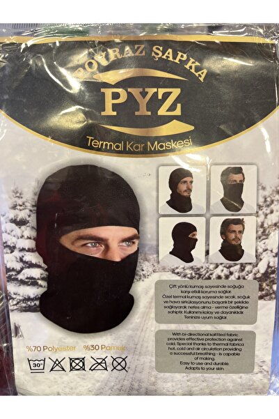 Poyraz Şapka Thermal Snow Mask Printed Patterns