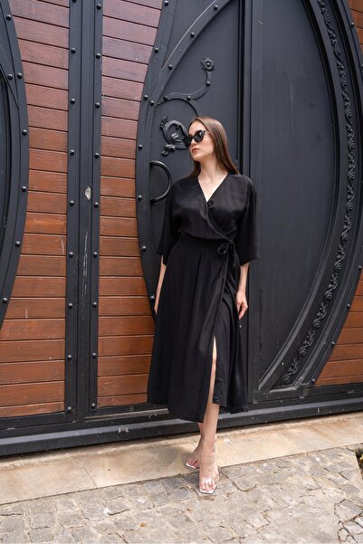 Leina Kuşaklı Anvelop Elbise