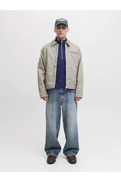 Jack & Jones Jack Jones Norrebro Hanorac pentru bărbați cu fermoar și guler, cu potrivire relaxată 12282899