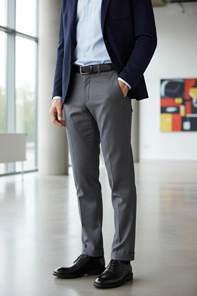 İnci Pıts Black Men's Genuine Leather Classic Shoes