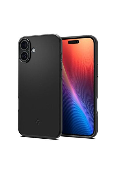Spigen Carcasă pentru iPhone 16 Plus, Formă Subțire - Neagră