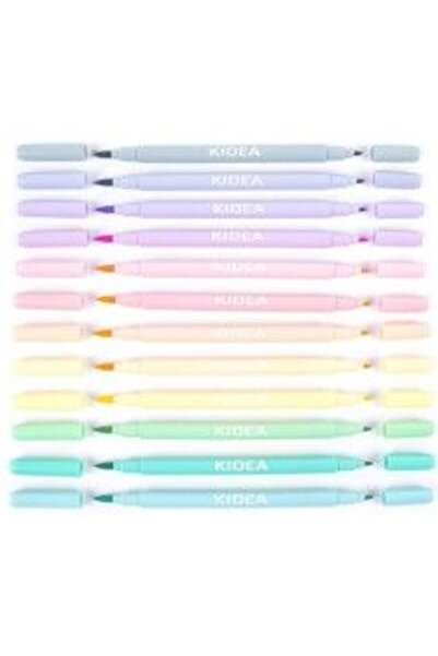 Kidea Set of 12 double-ended markers, Kidea, multicolored