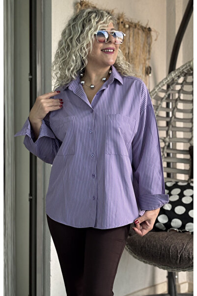 Dila Butik Standart Beden Rahat Kalıp Cepli Gömlek