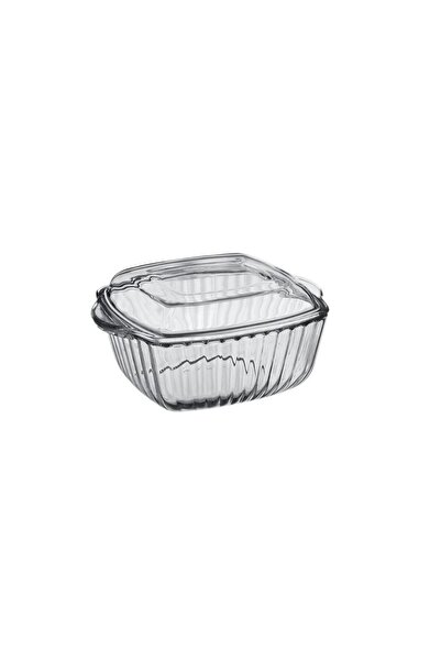 Borcam Heat-resistant square dish with lid, 1870 ml, 59029