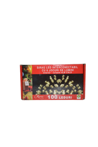 regency Christmas light string, interconnectable, 8 lighting modes, 100 warm white LEDs, 5 m