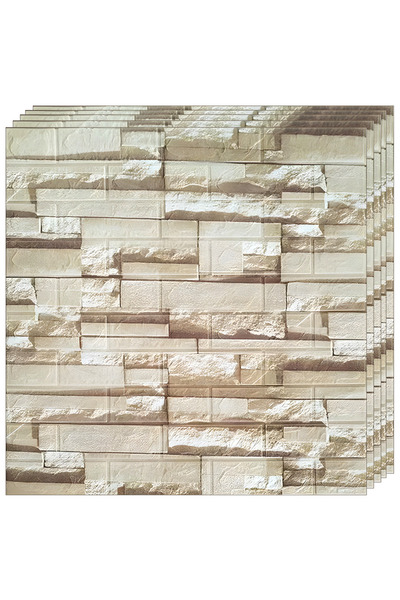 Teno Σετ ταπετσαρίας τοίχου Teno® 30x 3D από τούβλα, με μοτίβο πέτρας, επιφάν...