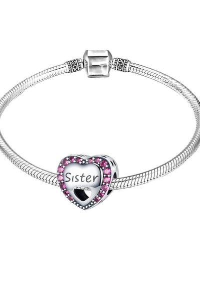 Bijuterii Nadiela Talisman Argint 925, Charm pentru bratari – Dragoste de sora