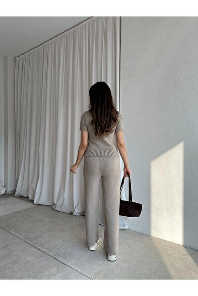 Mooi Butik Σετ πλεκτών ενδυμάτων ZEUS 8681 - Βιζόν