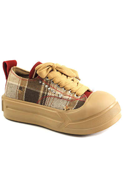 FEELİNG Women's fashion shoes 2024001 6-khaki-35