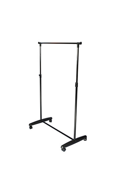 UnicSpot Simple clothes stand, black, 85x43x95-160 cm