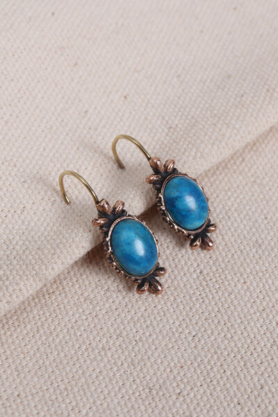 Süspüs Accessories Turquoise Jewelled Authentic Earrings