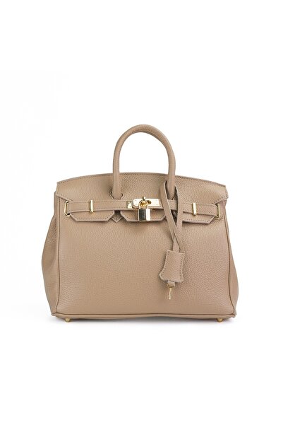 Posete Fagaras Mini Edith Leather Purse - Cream, 1 Compartment, 3 Pockets, Adjustable Strap max. 125 cm