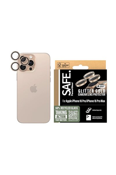 CARE by PanzerGlass® Protecție cameră pentru iPhone 16 Pro / 16 Pro Max, Separare optică, Sticlă securizată, Transparentă