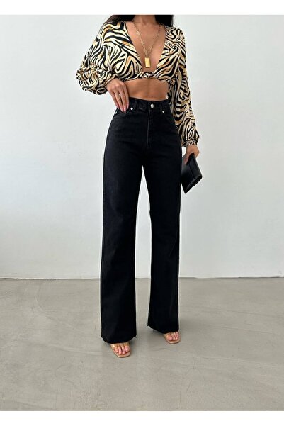 ADAMODA.RO Τζιν καμπάνα με χωρίς στρίφωμα