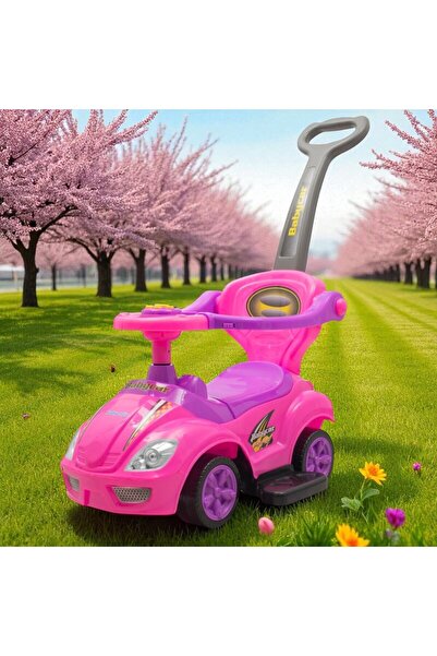 Babymix Push car, Baby Mix, Mega Car, Up to 23 kg, With melodies and horn, 12-36 months, Pink
