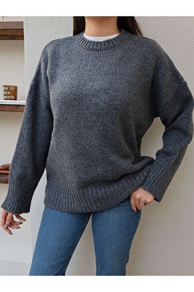 ESRAHELVACI Crew Neck Soft Knitwear Sweater