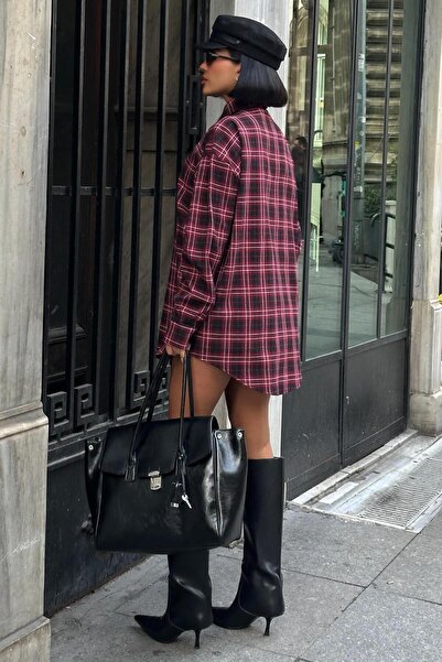 Lijuri Oduncu Tarzı Ekose Gömlek – Oversize Kalıp 3485-08